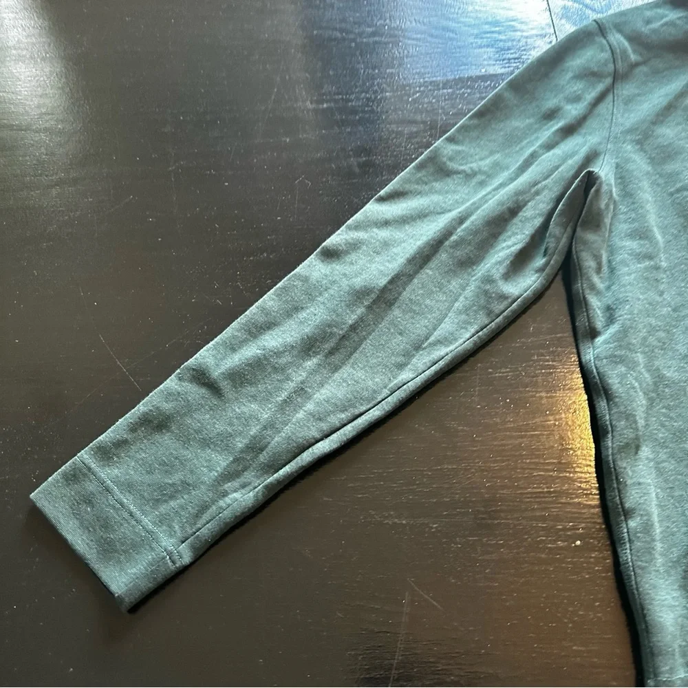 Banana Republic Large Green Sweater 1/4 Quarter Zip Collared Sweater